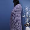 YWBXSHKD Chunky Knit Blanket Throw 39x59in, Soft Chenille Yarn Knitted Blanket, Chunky Knit Blanket Chenille, Handmade Cable Knit Throw Blanket for Couch, Bed view 3