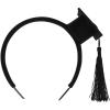 ifundom Graduation Hat Headband with Black Tassel Mini Bachelor Cap Headband for Graduation Party Dress Up Costume Accessory view 1
