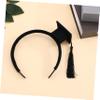 ifundom Graduation Hat Headband with Black Tassel Mini Bachelor Cap Headband for Graduation Party Dress Up Costume Accessory view 2