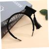 ifundom Graduation Hat Headband with Black Tassel Mini Bachelor Cap Headband for Graduation Party Dress Up Costume Accessory view 4