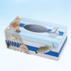 Cabilock Mediterranean Decorative Wooden Tissue Box Holder Storage Box Cozy Home Accessory view 4