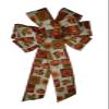 1 Pcs 10" Hand Made Leaf Pumpkin Quilt Wired Wreath Bow Fall Thanksgiving Brown Orange view 3