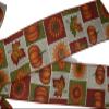 1 Pcs 10" Hand Made Leaf Pumpkin Quilt Wired Wreath Bow Fall Thanksgiving Brown Orange view 4
