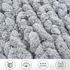 Chunky Knit Throw Blanket 70x78in, Super Warm Soft Chenille Yarn Cable Knitted Blankets and Throws Cozy Thick Crochet Blanket, Chunky Knit Blankets for Bed view 4