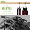 OMHOMETY Belt Hanger, Rotatable Belt Organizer for Closet, Accessories Rack, Space Saving Hanging Holder Storage Hook for Belt, Tie, Scarf, Purse, Bra, Tank Top, Black view 3