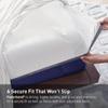 Bedgear Ver-Tex Sheet Set Cooling Bed Sheets, Ultra-Soft Feel, Powerband Secure Fit Fitted Sheet, Flat Sheet, 2 Pillowcases Cooler Fabric, Breathable, Comfortable Bedding, Queen, Bright White view 4