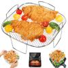 BYKITCHEN 8 Inch Square Air Fryer Rack, Stainless Steel Dehydrator Rack, Square Air Fryer Accessories for Cosori, Instant Vortex, Gourmia, Ninja Foodi Grill and More view 1