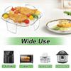 BYKITCHEN 8 Inch Square Air Fryer Rack, Stainless Steel Dehydrator Rack, Square Air Fryer Accessories for Cosori, Instant Vortex, Gourmia, Ninja Foodi Grill and More view 4