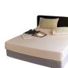 FCLDESHOP Soft Deep Pockets Fitted Sheet,Solid Color Cotton Bedding Fitted Sheets,Thick Brushed Cotton Mattress Protector Pillowcase for Single Double Bed,Brown,150x200cm (1pcs) view 2