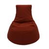 Factory Direct Partners Element Paddle Out Bean Bag Chair for Kids, Comfy Indoor Outdoor Bean-Filled Flexible Seating for Reading, Playroom, Classroom, Patio or Garage (2-Pack) - Rust Red, 14032-118 view 3