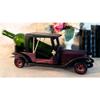 1 Pcs of Hand Made Wood Retro Antique Style Purple Model T Sedan Car Wine Holder Figurine view 2