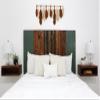 Barn Walls Forest Path Mix Headboard Queen Size, Hanger Style, Handcrafted. Mounts on Wall. Easy Installation view 4