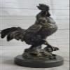 12 "Chinese Bronze Folk Money Wealthy Zodiac Year Rooster Cock Statue Feng Shuiu Decorative Artwork by Think Bronze view 2