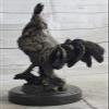 12 "Chinese Bronze Folk Money Wealthy Zodiac Year Rooster Cock Statue Feng Shuiu Decorative Artwork by Think Bronze view 4