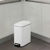 DYPASA Wastepaper Basket Stainless Steel Pedal Trash Can Household Bathroom Kitchen Living Room Small Trash Can Garbage Can (Color : Gold) view 3