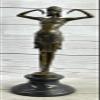 Bronze Sculpture Art Deco Dancer Hindu Dancer Statue Signed D.H.Chiparus Artwork Sale Handmade Art by Classy Bronze view 2