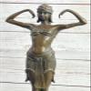 Bronze Sculpture Art Deco Dancer Hindu Dancer Statue Signed D.H.Chiparus Artwork Sale Handmade Art by Classy Bronze view 4