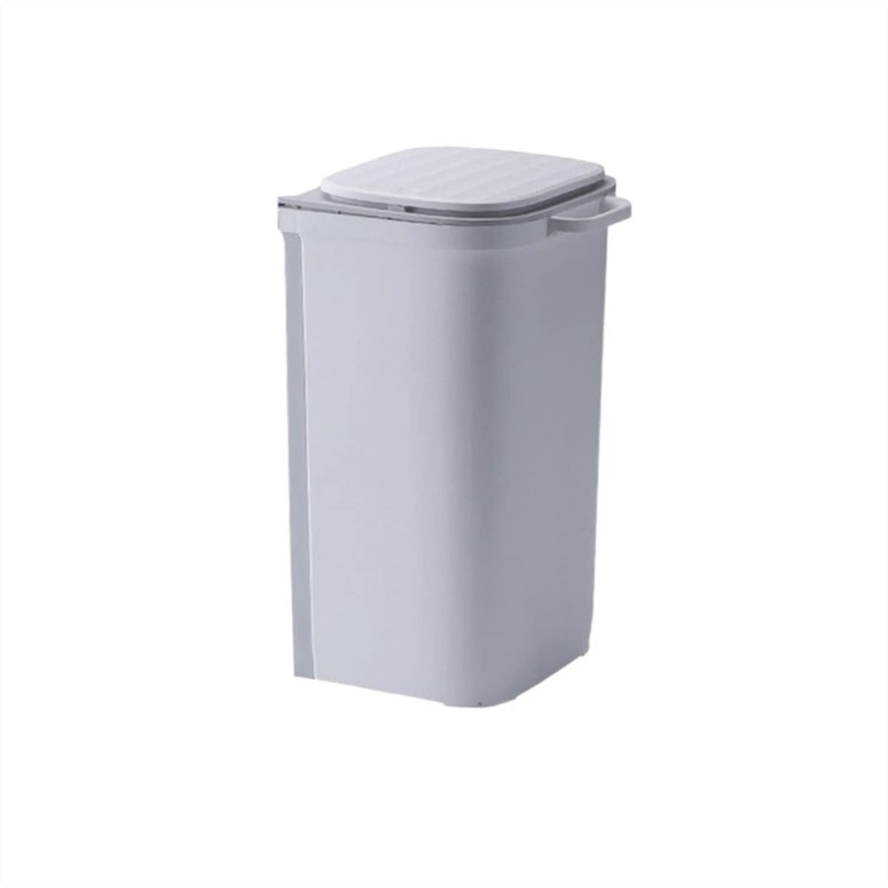 DYPASA Garbage Recycling Bin 10L Trash Can Bathroom Wall-Mounted Trash Can Kitchen Cabinet Door Hanging Waste Bin Save Space Garbage Bin Home Dustbin Kitchen Trash Can