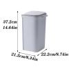 DYPASA Garbage Recycling Bin 10L Trash Can Bathroom Wall-Mounted Trash Can Kitchen Cabinet Door Hanging Waste Bin Save Space Garbage Bin Home Dustbin Kitchen Trash Can view 2