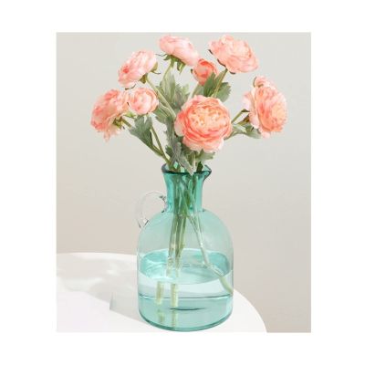 Decoration Vase New Modern, Simple, High-Grade Glass Vase Decoration, Living Room Flower Arrangement, Transparent Water Care, Light Luxury Decoration Multi-Purpose Decorative (Size : CH)