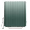 Anzona Green Grey Ombre Waterproof Shower Curtains Set - Standard 72 x 72 Inch, Gray Green Gradient Polyester Fabric Bathroom Curtain with 12 Hooks, Bathroom Accessories, 1 Panel view 2