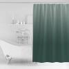 Anzona Green Grey Ombre Waterproof Shower Curtains Set - Standard 72 x 72 Inch, Gray Green Gradient Polyester Fabric Bathroom Curtain with 12 Hooks, Bathroom Accessories, 1 Panel view 3