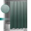 Anzona Green Grey Ombre Waterproof Shower Curtains Set - Standard 72 x 72 Inch, Gray Green Gradient Polyester Fabric Bathroom Curtain with 12 Hooks, Bathroom Accessories, 1 Panel view 4
