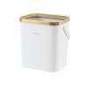 DYPASA Garbage Recycling Bin Light Luxury Trash Can with Handle Simple Square Without Cover Trash Can Study Office Paper Basket Waste Bin Kitchen Trash Can view 1