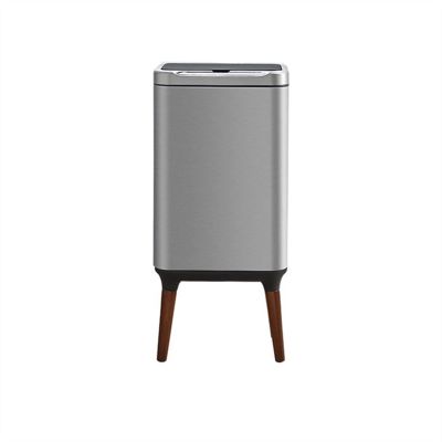 DYPASA Garbage Recycling Bin 13L Large Capacity Smart Trash Can for Kitchen High Foot Stainless Steel Automatic Sensor Dustbin for Bedroom Kitchen Trash Can