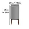 DYPASA Garbage Recycling Bin 13L Large Capacity Smart Trash Can for Kitchen High Foot Stainless Steel Automatic Sensor Dustbin for Bedroom Kitchen Trash Can view 2