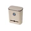 DYPASA Garbage Recycling Bin Hanging Trash Can Kitchen Garbage Bucket with Lid for Household Free Punch Dustbin Cabinet Door Bedroom Kitchen Kitchen Trash Can (Color : Brass) view 1