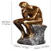 ALDEPO Sculpture Tabletop Decor Ornament Office Craft People Stable Room Sculpture Thinker Statue for Desktop Resin Bedroom Statue view 2