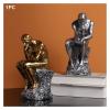 ALDEPO Sculpture Tabletop Decor Ornament Office Craft People Stable Room Sculpture Thinker Statue for Desktop Resin Bedroom Statue view 3
