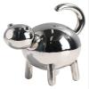 ALDEPO Sculpture Tabletop Simple Modern Abstract Animal Metal Silver Cat Sample Room Living Room Porch Desktop Statue view 1