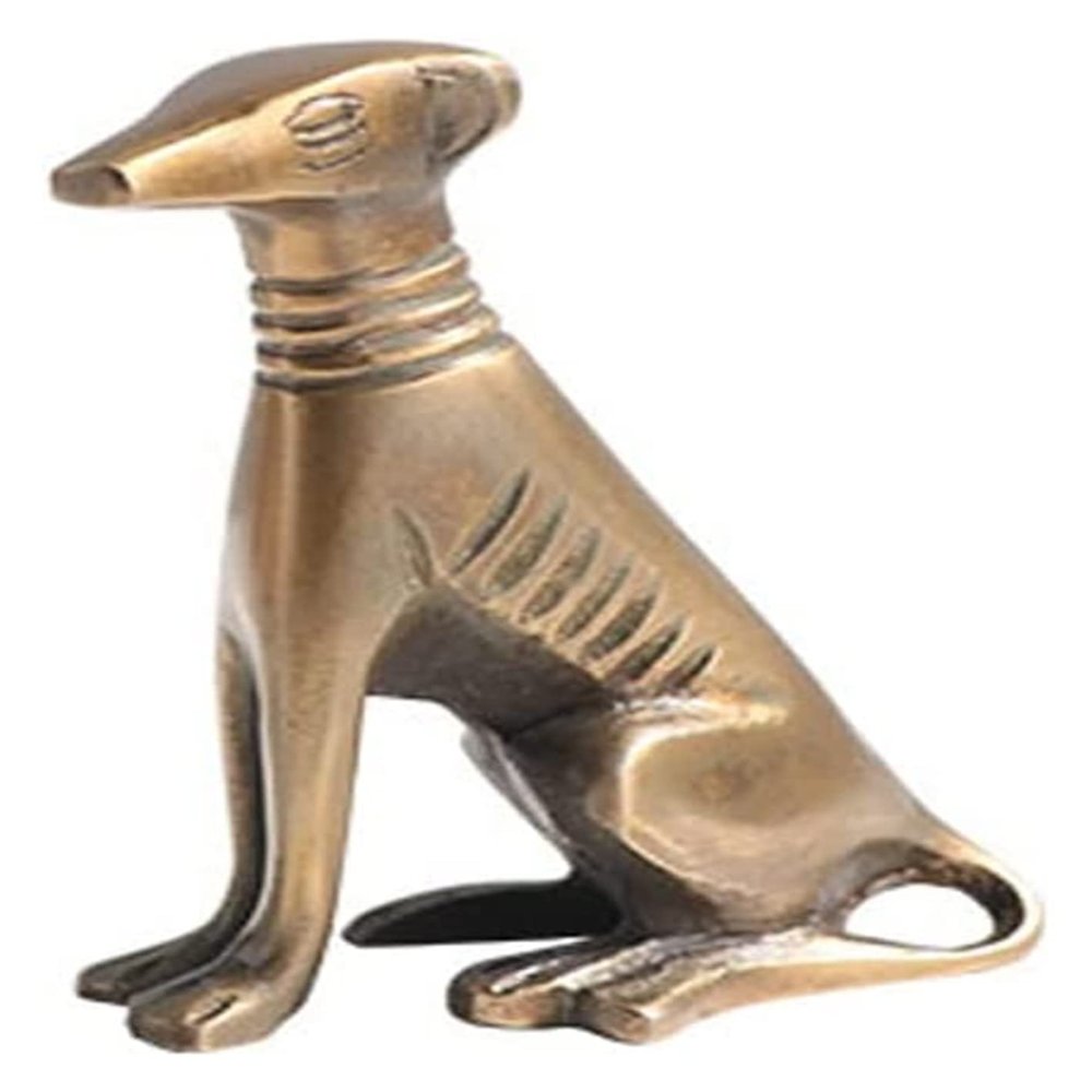 ALDEPO Sculpture Tabletop Modern Minimalist Style Metal Animal Dog Hotel Living Room Porch Desktop Art Statue