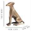 ALDEPO Sculpture Tabletop Modern Minimalist Style Metal Animal Dog Hotel Living Room Porch Desktop Art Statue view 2