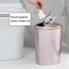 DYPASA Garbage Recycling Bin 10L Light Luxury Shake Lid Plastic Trash Can with Garbage Bag Storage Box Modern Fashion Trash Can for Kitchen Bathroom Kitchen Trash Can view 4