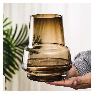 SUNESA Decoration Vase Modern Glass Vase Nordic Indoor Decor Nordic Flower Pot Home Decorative Planter Living Room Decoration Flower Arrangement Multi-Purpose Decorative (Color : 3)