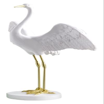 ALDEPO Sculpture Tabletop White Crane Sculpture for Decor, Standing Resin Crane Garden Statues & Sculptures Bird Figurines Table Decor ?for Centerpieces Gifts Statue (Size : Animal Horse)