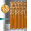 Anzona Burnt Orange Florals Waterproof Shower Curtains Set - Standard 66 x 72 Inch, Orange Weeping Flowers Polyester Fabric Bathroom Curtain with 12 Hooks, Bathroom Accessories, 1 Panel view 4