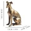 ALDEPO Sculpture Tabletop Modern Minimalist Style Metal Animal Dog Living Room Porch Hotel Desktop Art Statue view 2