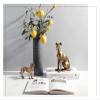 ALDEPO Sculpture Tabletop Modern Minimalist Style Metal Animal Dog Living Room Porch Hotel Desktop Art Statue view 3
