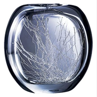 ALDEPO Sculpture Tabletop Ice Flower Art DecorCrystal Glass Handicraft, Made of Soda-Lime Glass, Luxury Wine Cabinet Museum Shelf Art Sculptures Statue (Size : L)