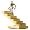 ALDEPO Sculpture Tabletop Resin Character Statues, Abstract Decor Sculpture, Going Up The Stairs Art Figurines Bookshelf Crafts Statue (Size : Christmas Reindeer -Style5) view 1