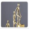 ALDEPO Sculpture Tabletop Resin Character Statues, Abstract Decor Sculpture, Going Up The Stairs Art Figurines Bookshelf Crafts Statue (Size : Christmas Reindeer -Style5) view 3