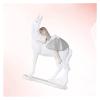 ALDEPO Sculpture Tabletop Girl Riding Horse Crafts Lovely Girl Riding Horse Desktop Decor for Cafe Office Store Statue view 3