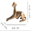 ALDEPO Sculpture Tabletop Modern Minimalist Style Metal Animal Dog Hotel Living Room Porch Desktop Statue view 2