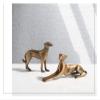 ALDEPO Sculpture Tabletop Modern Minimalist Style Metal Animal Dog Hotel Living Room Porch Desktop Statue view 3