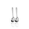 Soup Spoons Stainless Steel Spoon Household Square Head Spoon Long Handle Flat Bottom Small Spoon Dinner Spoon Table Spoon (Size : L) view 1