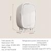 ZCBYBT 25L Beauty Fridge Portable Cooler Or Warmer for Skincare, Beauty Products, Makeup and Cosmetics, Storage Organiser view 2
